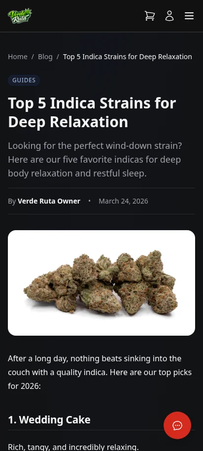 DabDash storefront blog post page showing a full article with branded styling — mobile view