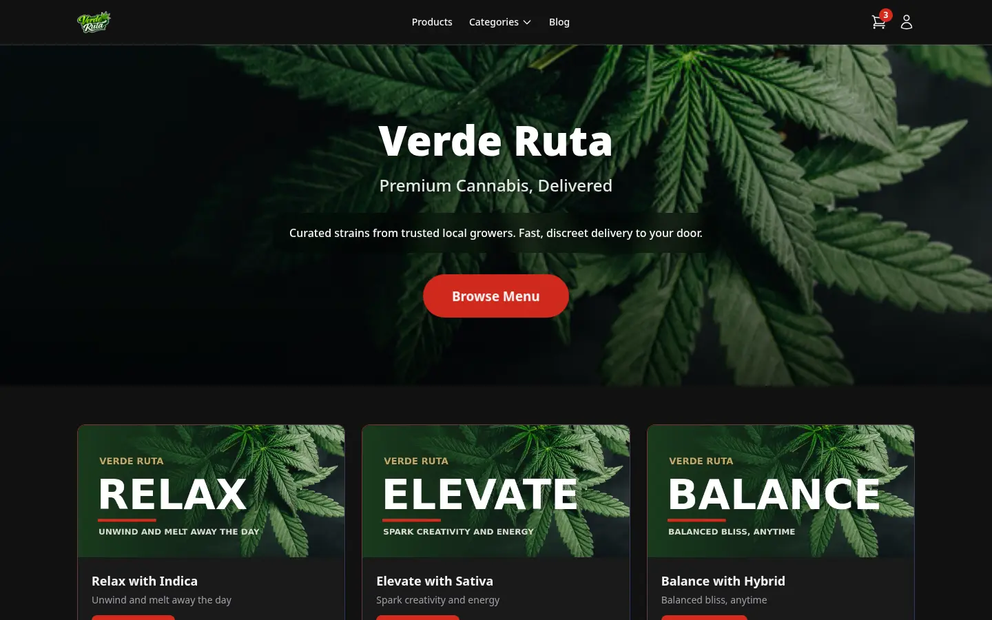 Tienda DabDash activa con productos visibles